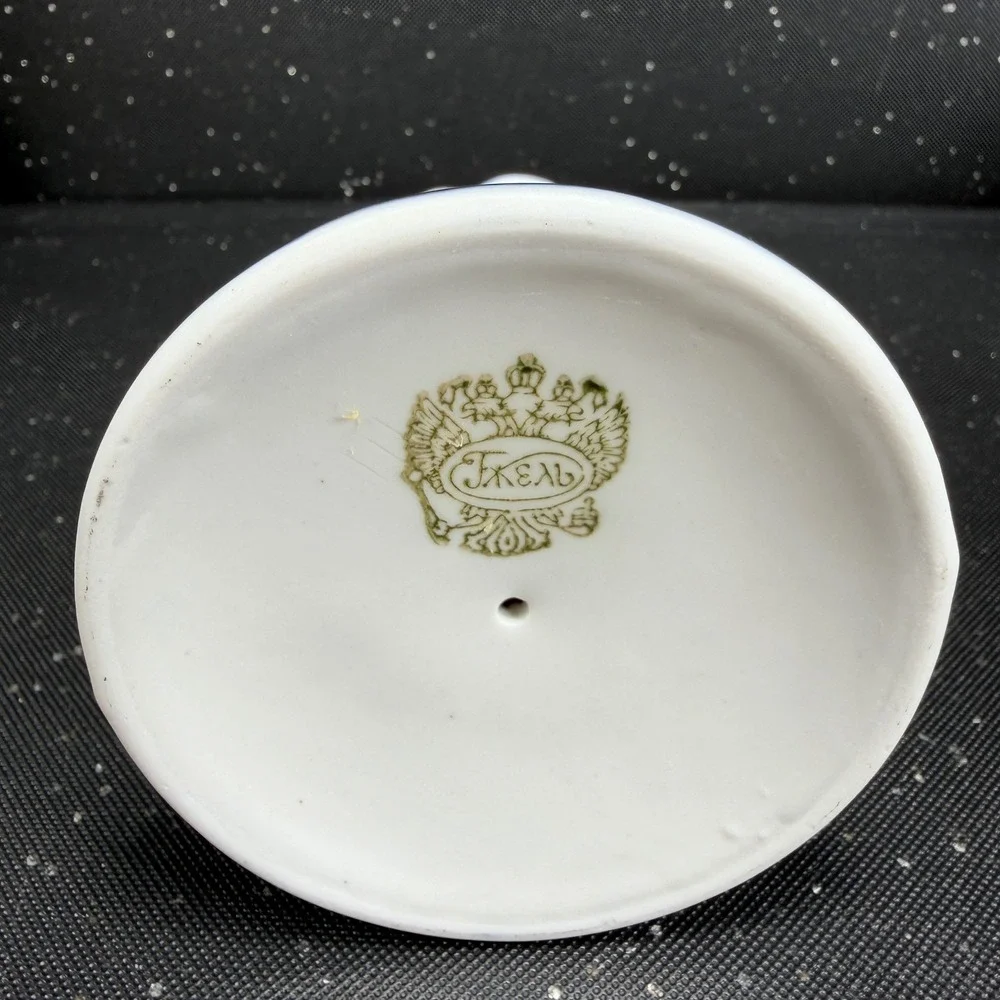 Gzhel porcelain candlestick